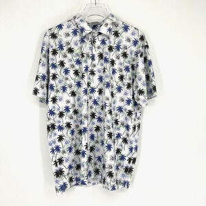 Grunk Dolfer Polo Mens M Golf Palm Tree Floral Traditions Course Arnold Palmer
